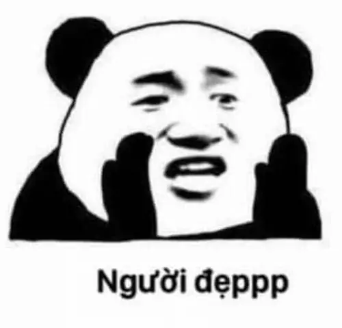17 Panda cười khoái chí với dòng người đẹppp, mang cảm giác khen vui hơi quá đà nhưng vẫn duyên trong bình luận bạn bè