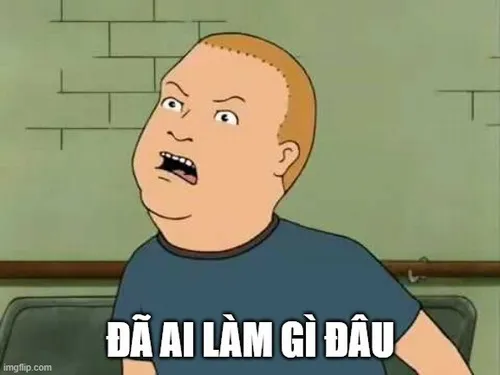 4 Ảnh chế vô tội cậu bé áo xanh nhìn lệch khó hiểu, dòng chữ đã ai làm gì đâu làm pha bị bắt bài duyên