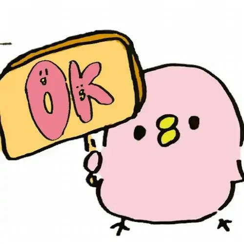 24 Meme chế chú chim hồng cầm bảng chữ OK, thân hình tròn xoe và ánh mắt hiền làm câu trả lời mềm hẳn