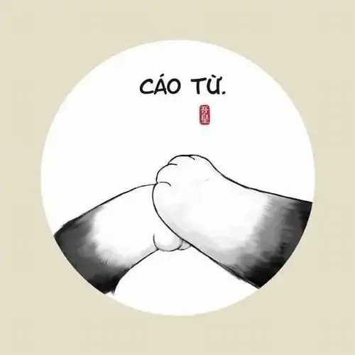 4 Hình chế vui phác họa hai bàn chân động vật úp vào nhau tạo thành biểu tượng bái biệt của các hiệp khách thời xưa rất độc đáo.