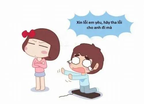 26 Hai nhân vật hoạt hình đứng trong khung, cô bé tóc đỏ đưa tay phân trần còn bạn kia khóc vì bị chọc tức