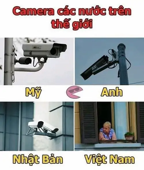 9 Bộ hình camera các nước so sánh bằng các khung nhỏ, phần Việt Nam dùng cảnh người canh khiến cú chốt khá mỉa mai