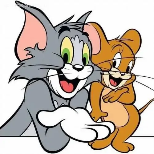 13 Tom ôm Jerry màu vàng với vẻ mặt rạng rỡ, nét vẽ sáng sủa làm cảnh thân thiết giữa hai nhân vật bỗng hiền bất ngờ
