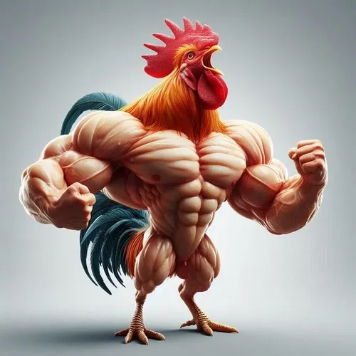 29 Gà mặt đần ngồi cạnh bàn học, mỏ hé nhẹ và mắt nhìn lệch như chưa hiểu nổi bài tập trước mặt
