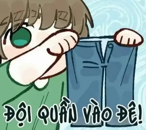 8 Meme giấu mặt cô gái hoạt hình bị mảnh vải hoa che kín mắt, mái tóc tết và caption nhỏ tạo nét ngại ngùng