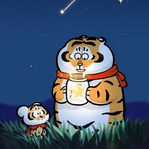 19 Meme hài chú hổ ú ôm chặt hũ mật ong phát sáng, gương mặt lộ rõ sự thỏa mãn và hạnh phúc khi được tận hưởng món đồ ăn yêu thích.